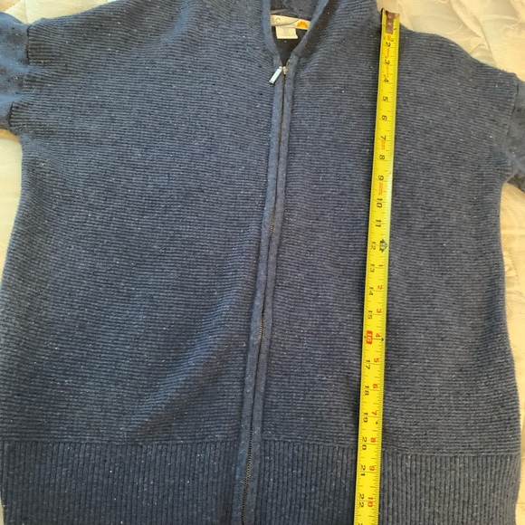 Small, blue, zip front sweater. New without tags. - Picture 3 of 4